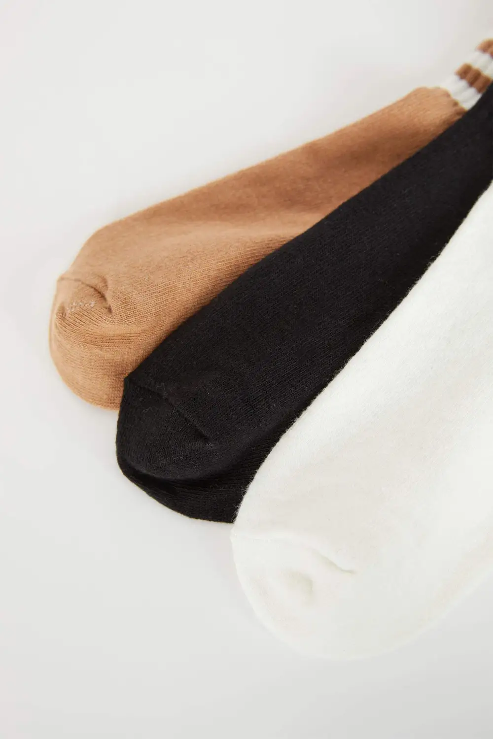 Striped Athletic Socks Three-Piece Set