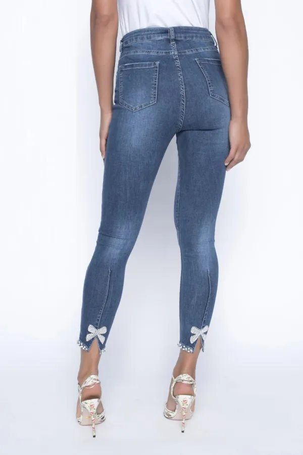 Medium Blue High - Rise Skinny Jeans