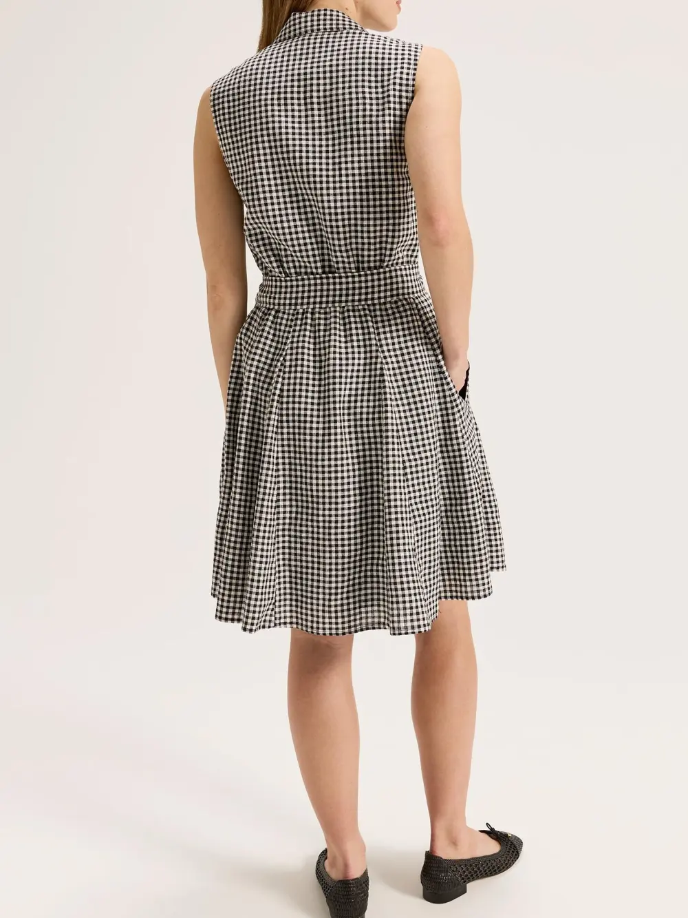 Plaid Sleeveless Mini Dress