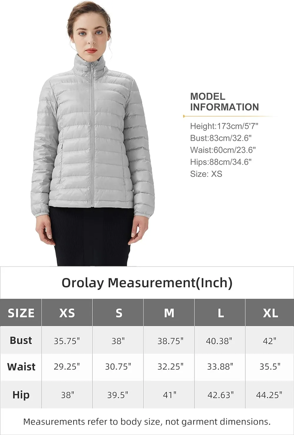 Women's Lightweight Packable Down Jacket Quilted Puffer Coat with Stand Collar