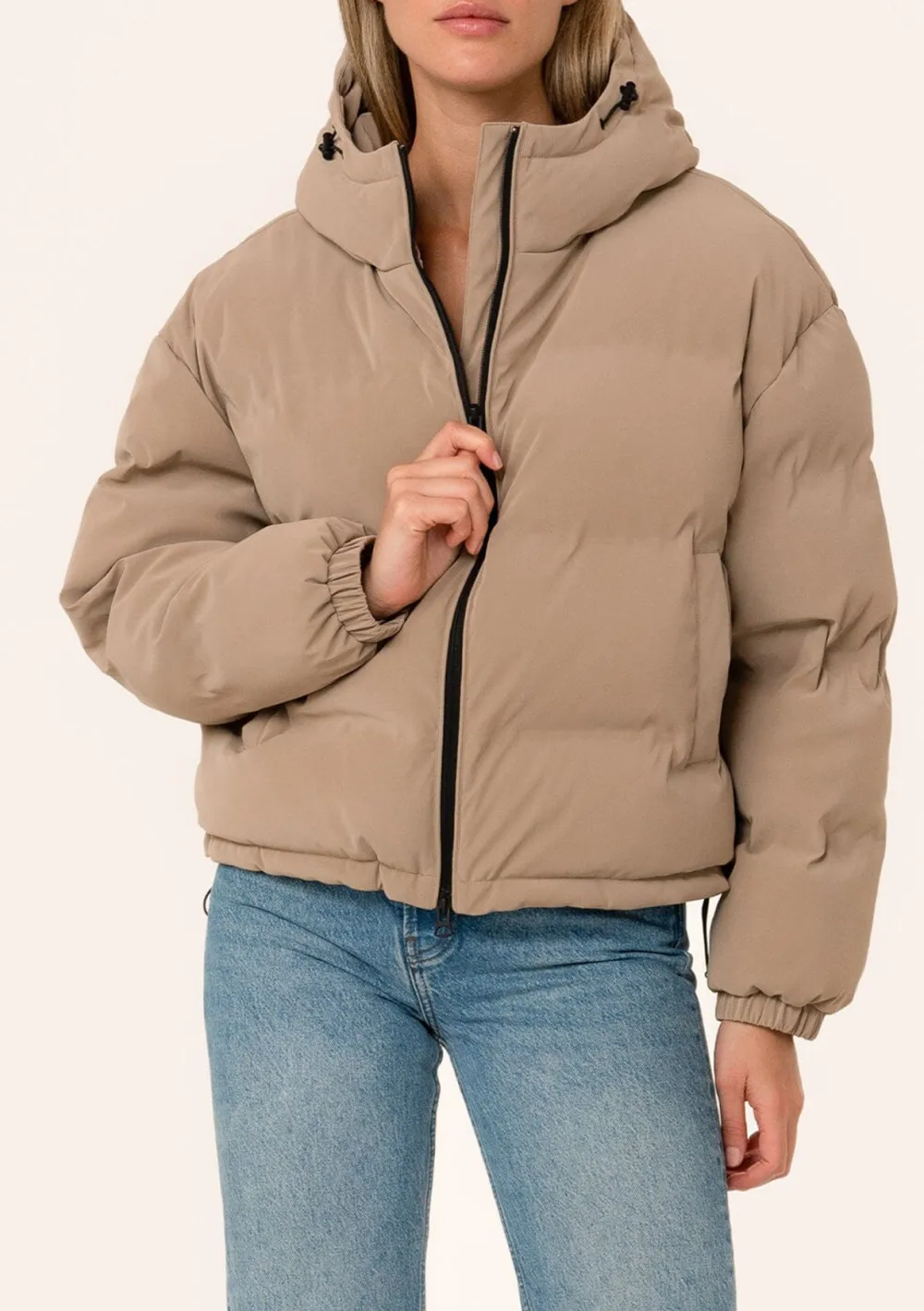 Zip Up Hooded Puffer Jacket