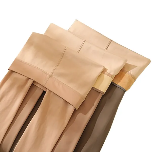Women's Tights Pantyhose Hosiery Fleece lined Nude Coffee Black High Waist Fashion Casual Daily High Elasticity Full Length Tummy Control Solid Colored One-Size / Skinny