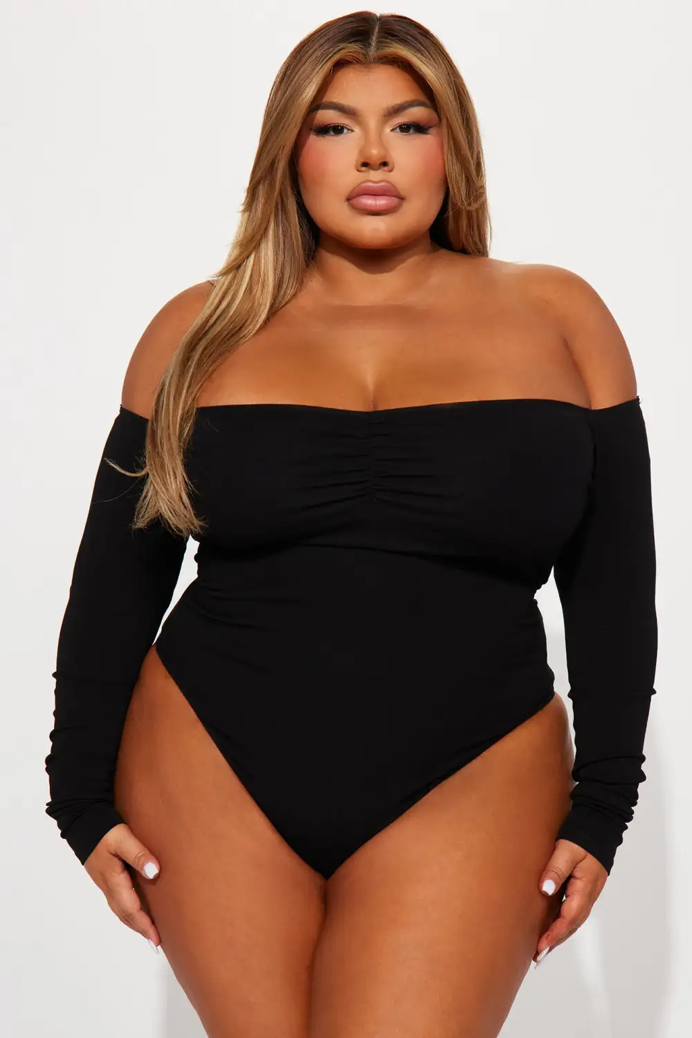 Kelly Off Shoulder Bodysuit - Black