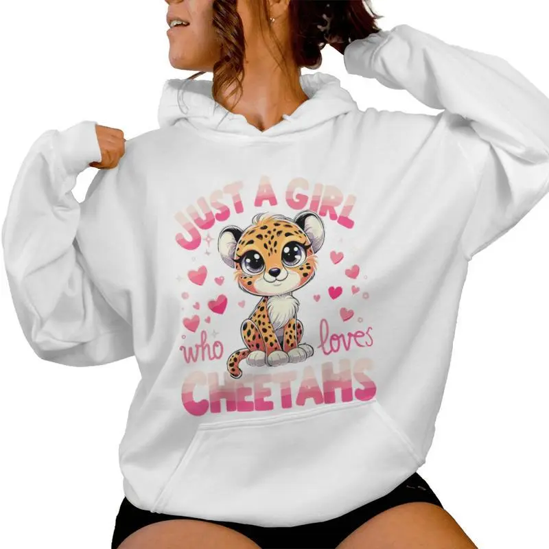 Cheetah Lover Just A Girl Who Loves Cheetahs Women Hoodie