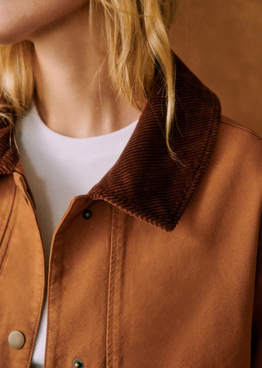 Apricot Short Denim Jacket