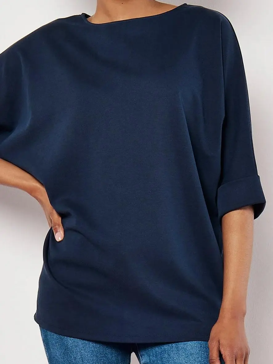 Jersey Knit Batwing Top