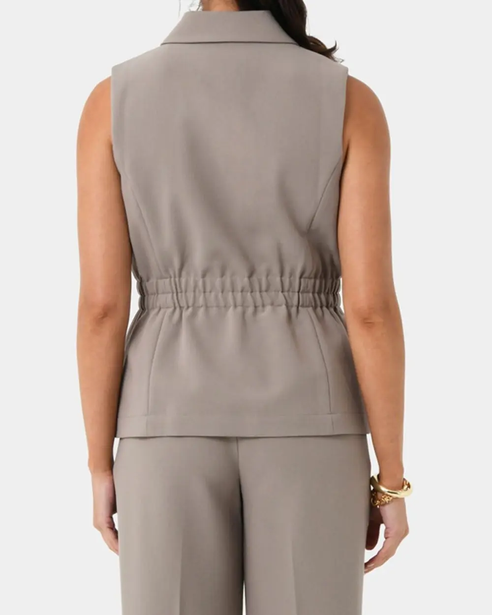 Relaxed Silhouette Longline Vest