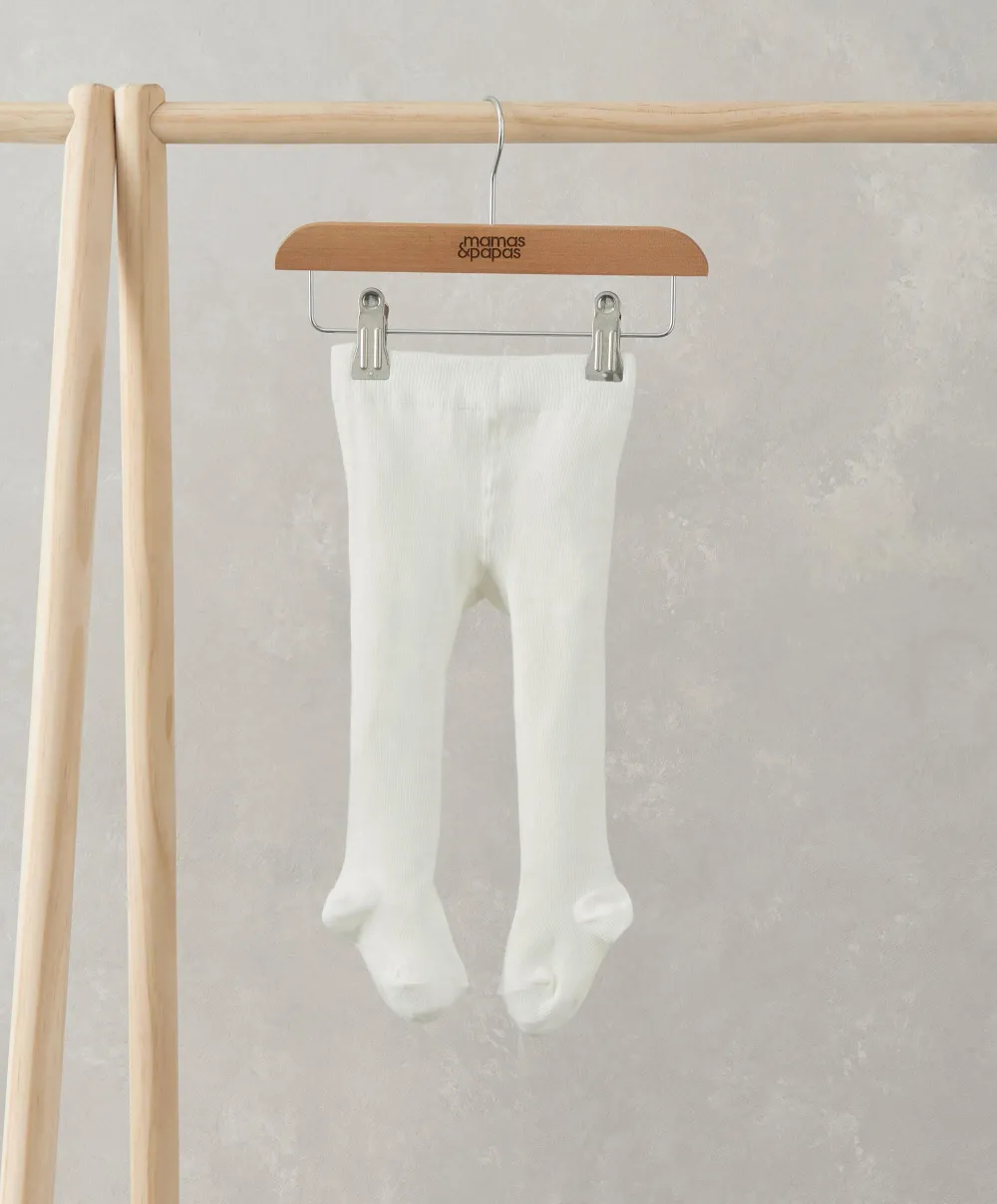 Ruffle Frill Tights - Off White