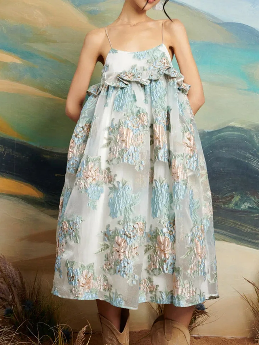 Classics Flower Jacquard Dress