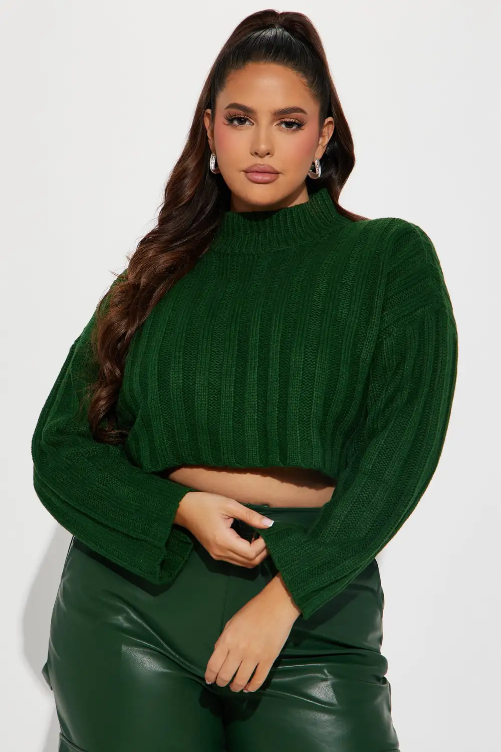 Yes Indeed Sweater Top - Green