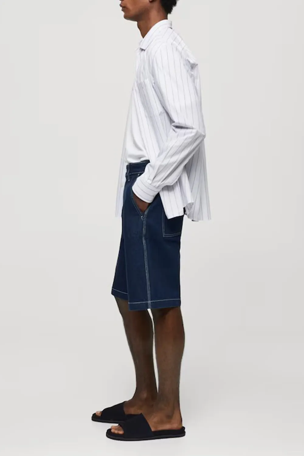 Denim Casual Style Shorts