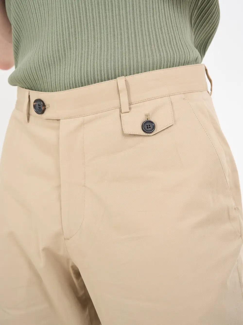 Beige Casual Style Trousers