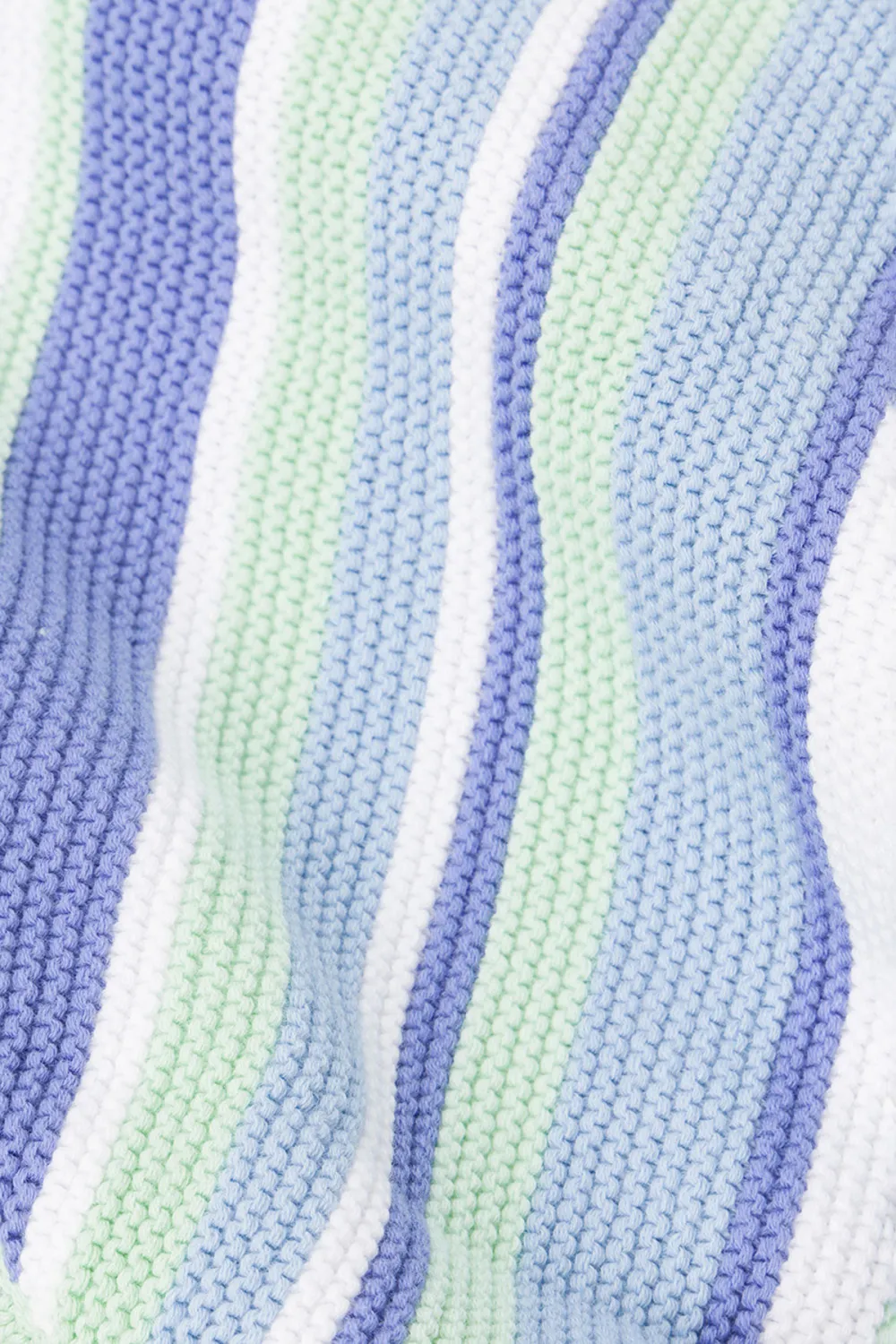 Striped Sleeveless Knit Crop Top