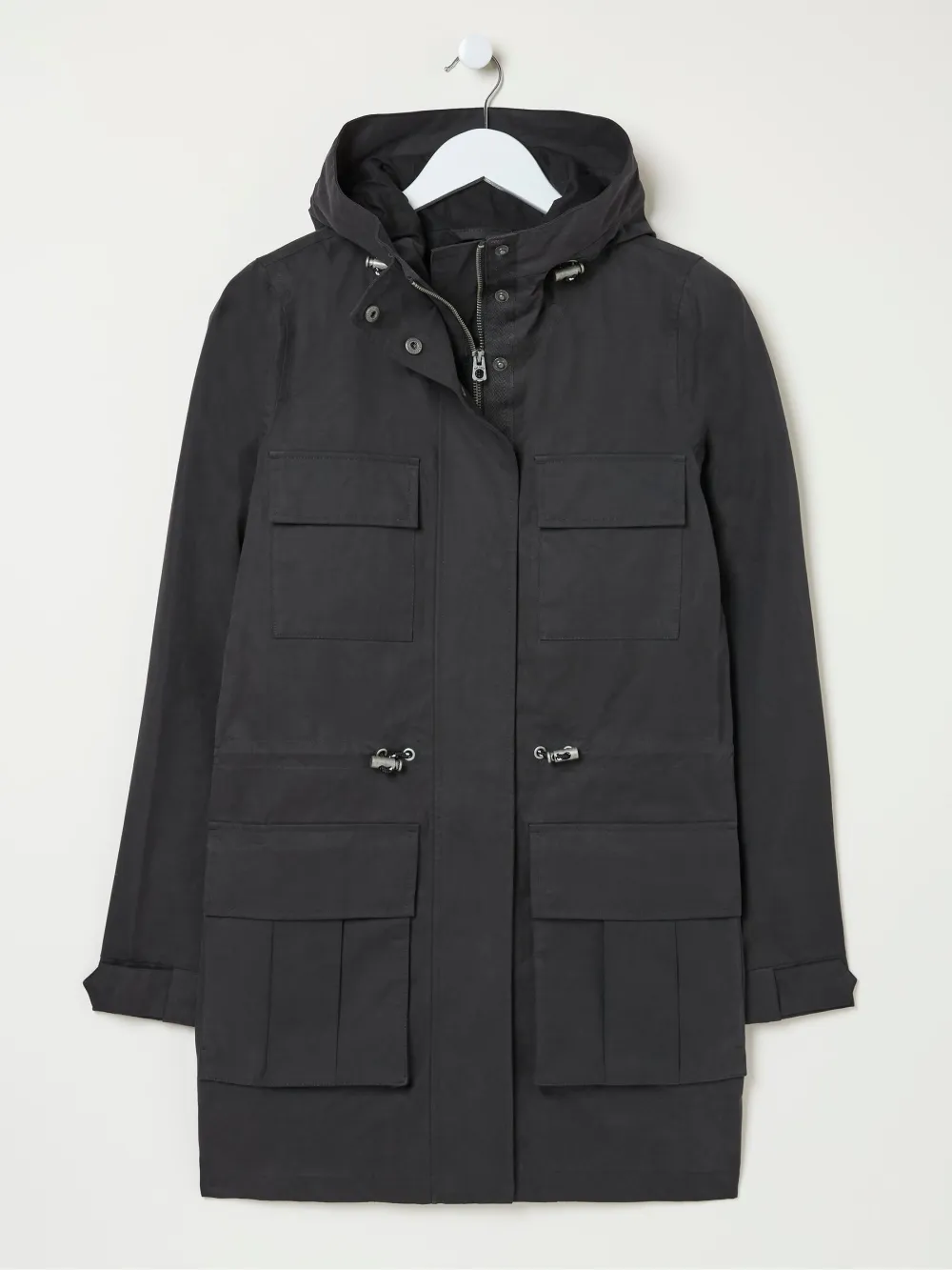 Tiegan Black Waterproof Coat