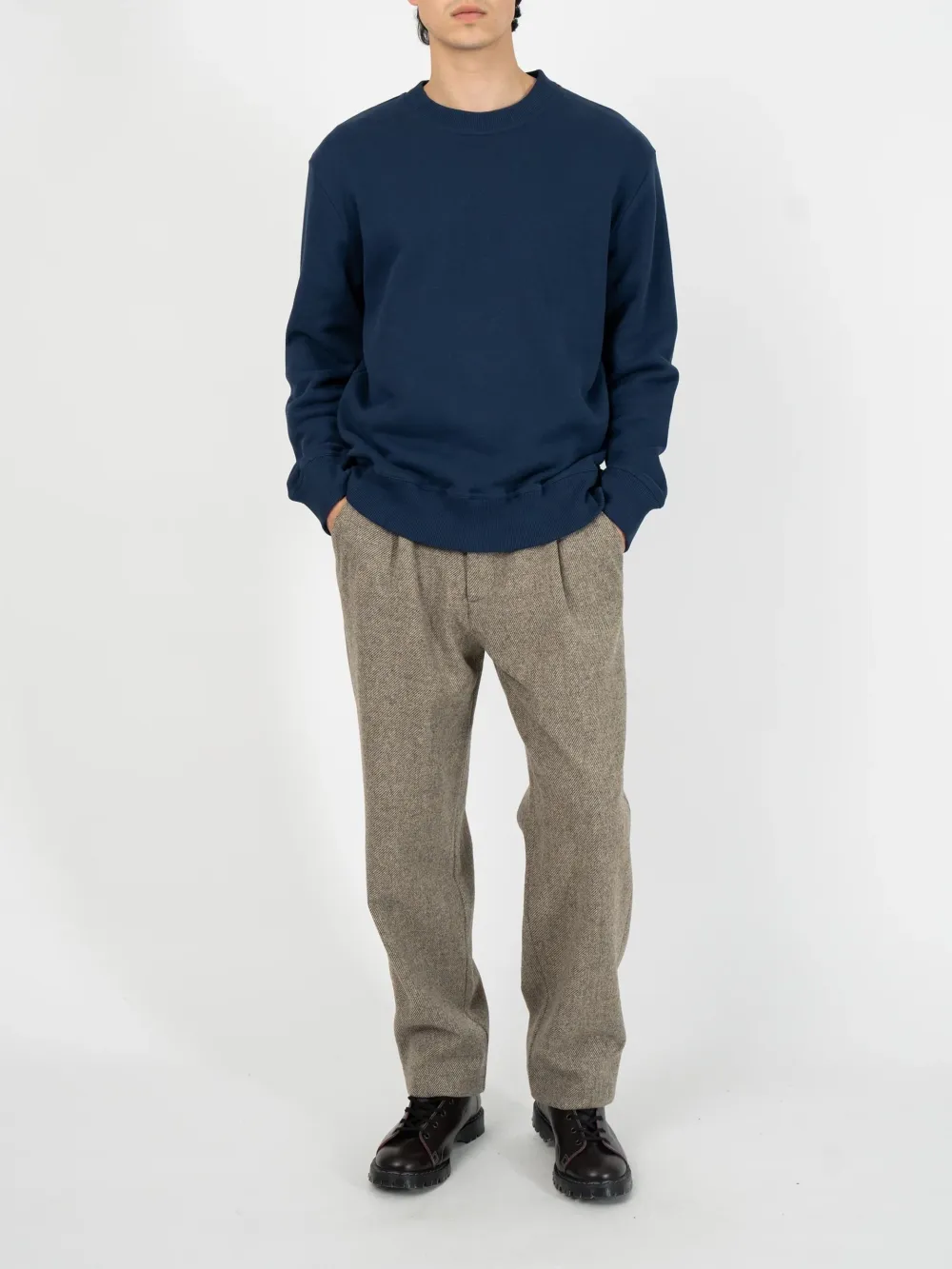 Blue Long Sleeve Crew Neck Sweatshirt