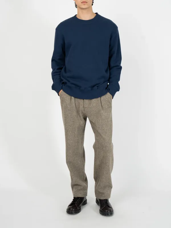 Blue Long Sleeve Crew Neck Sweatshirt