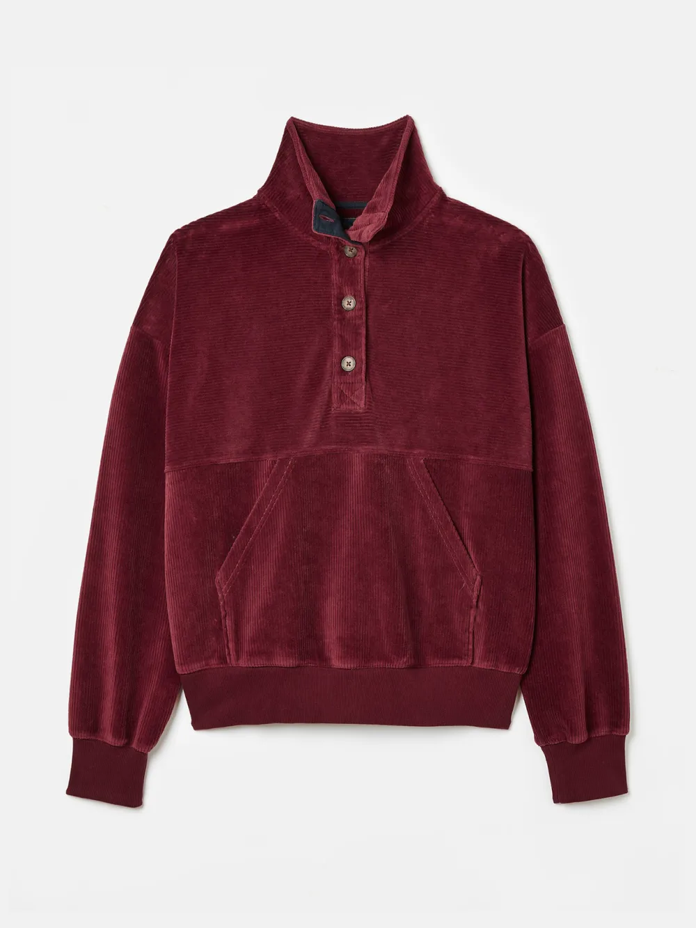 Burgundy Corduroy Sweatshirt