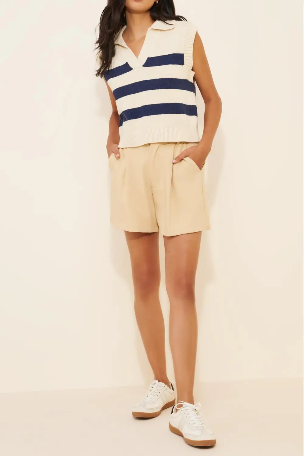 Mariette Collared Popover Vest