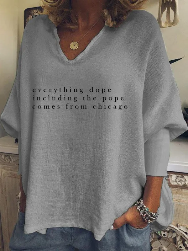 Inspirational Slogan Casual Long-Sleeved T-Shirts