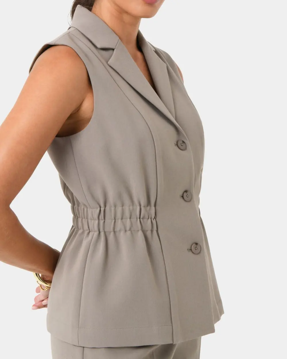 Relaxed Silhouette Longline Vest