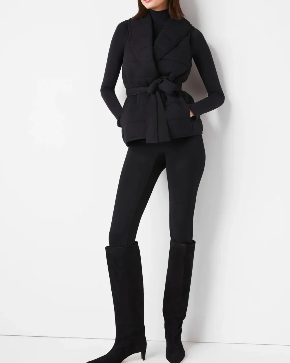 Plain Casual Puffy Vest