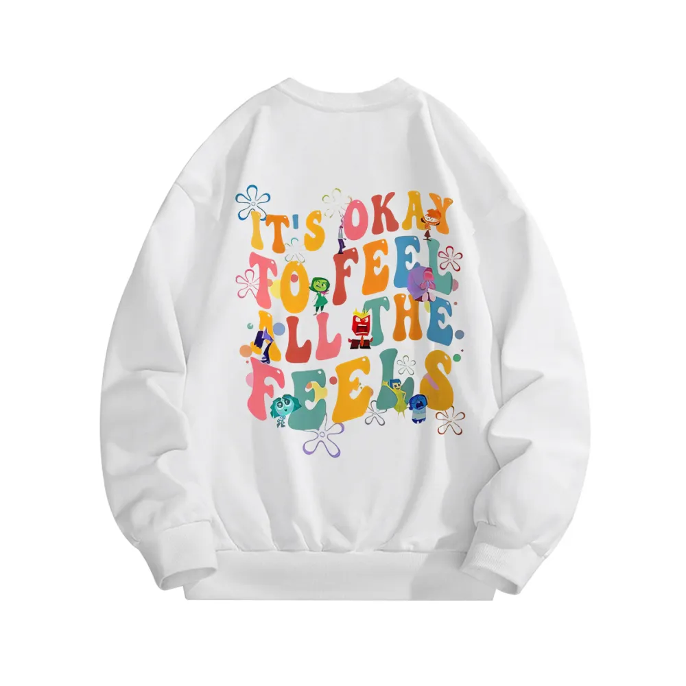 Insidde Ouut lt's Okaay To Feel All The FeelsMental Health Sweatshirt