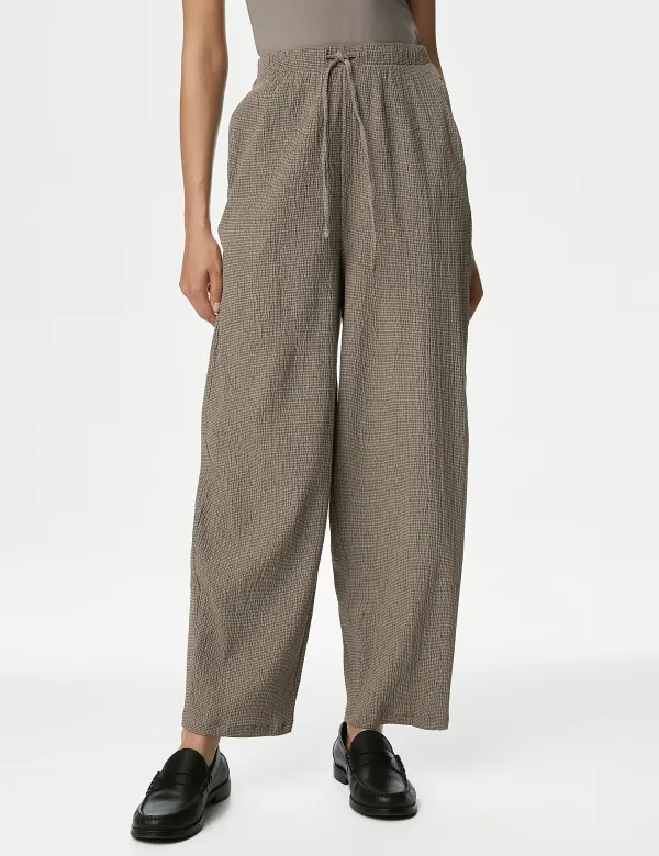 Brown Wide Leg Pants