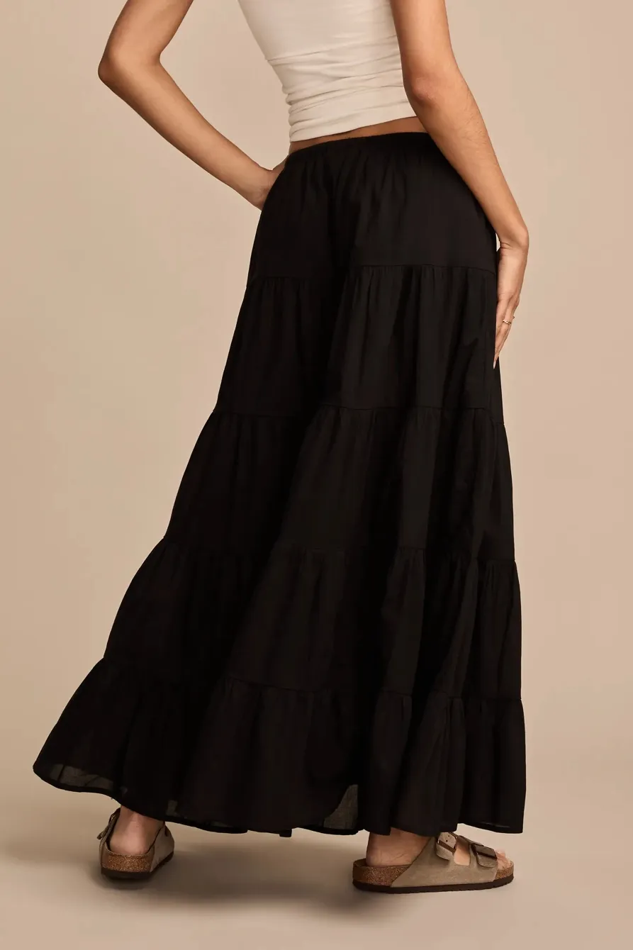 Meteorite Tiered Maxi Skirt