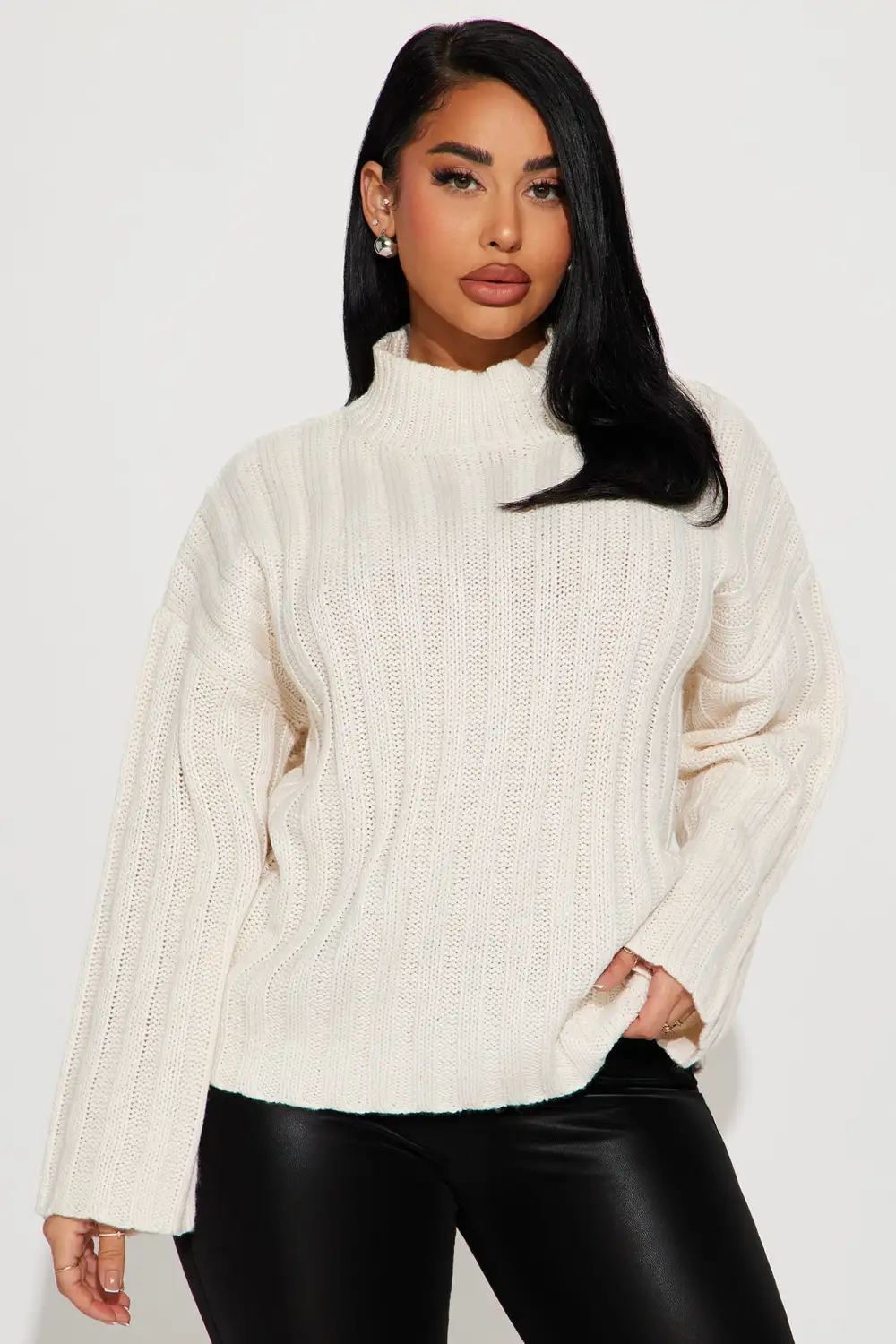 Talk It Up Sweater - Beige