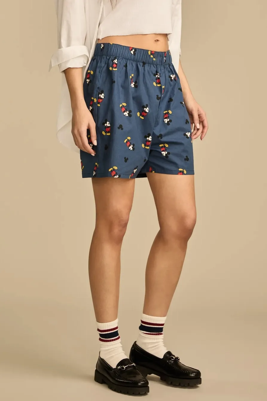 Elastic Waist Mickey Friends Printed Short