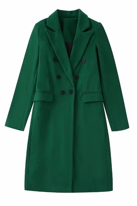 Casual Double Breasted Lapel Coat