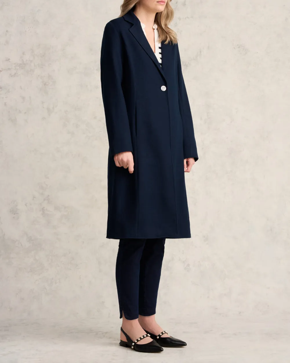 Long Line Single Breasted Coat