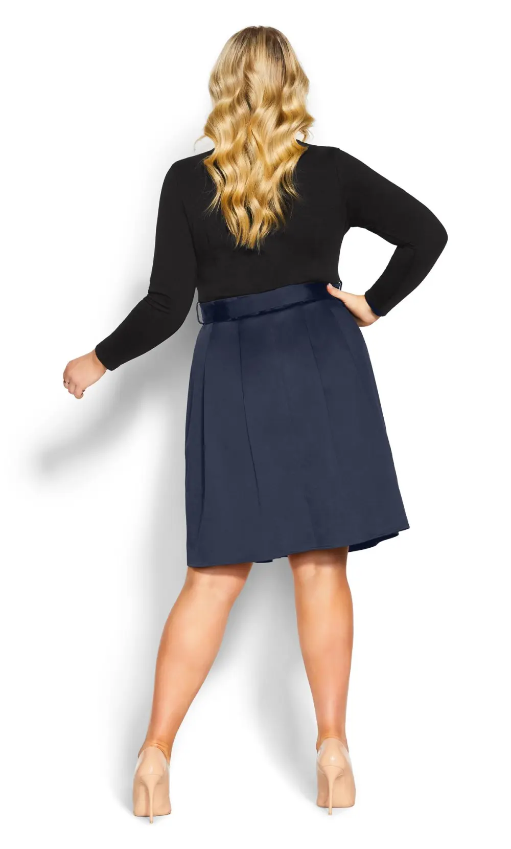 Evans Navy Uptown Girl Dress