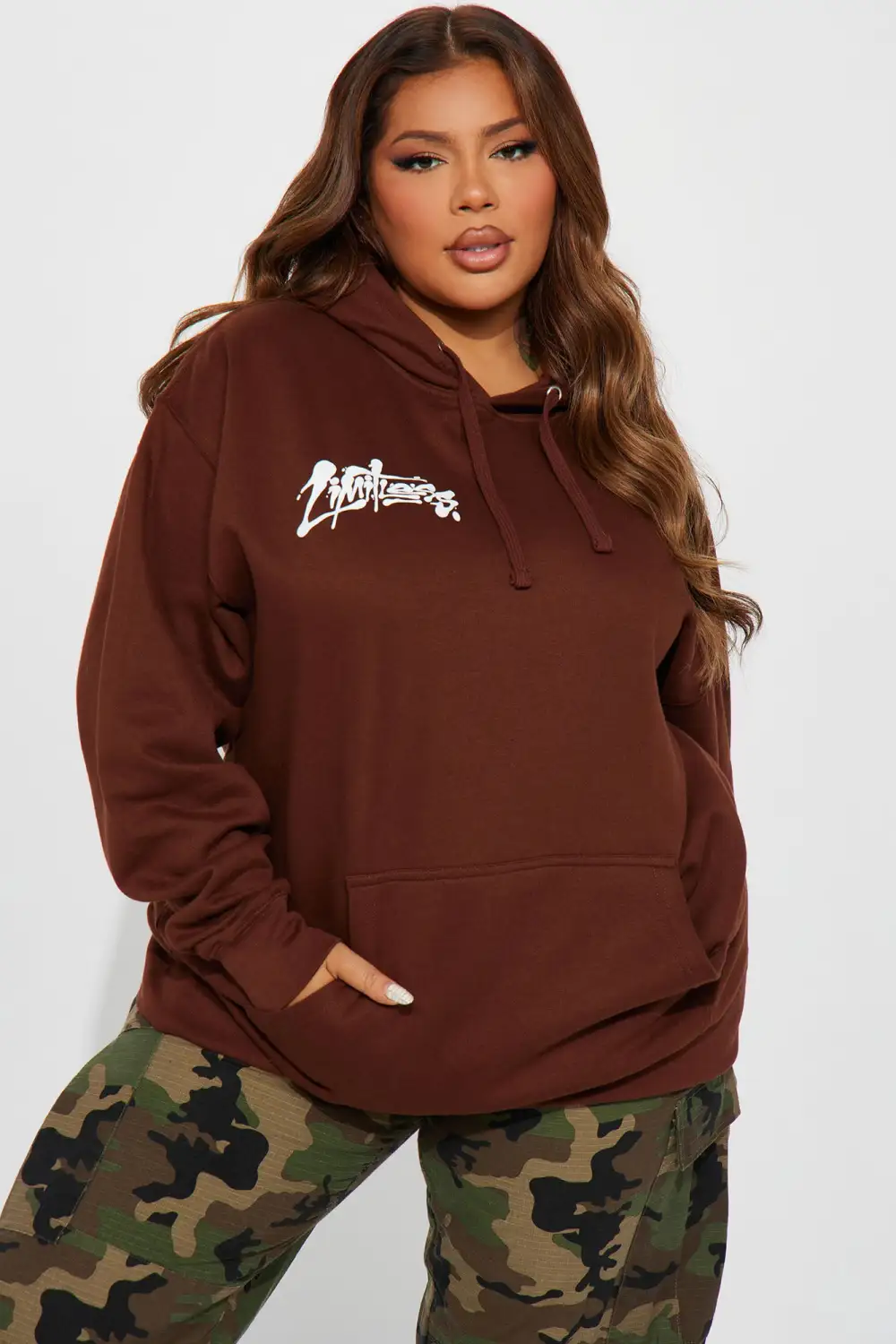 Limitless Graphic Hoodie - Brown