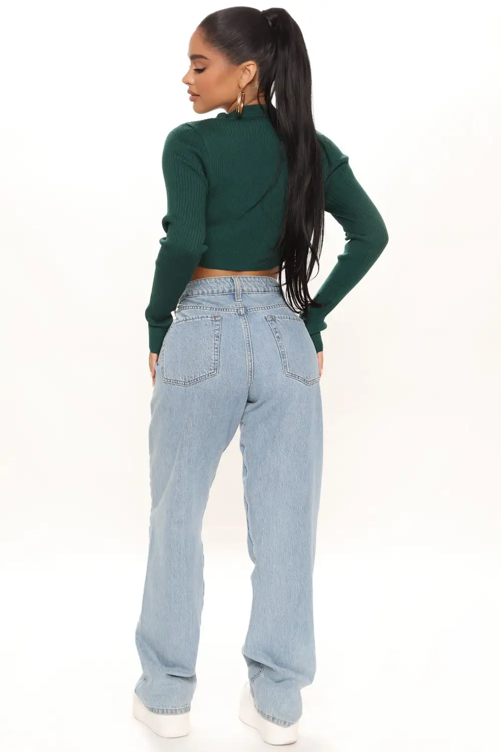 Make It Worth It Cropped Cardigan - Hunter