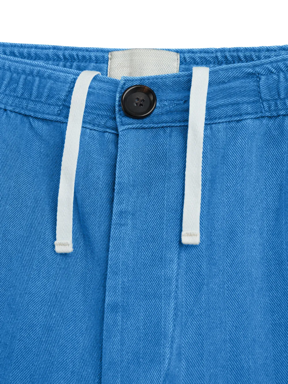 Indigo Straight-Leg Cotton Shorts