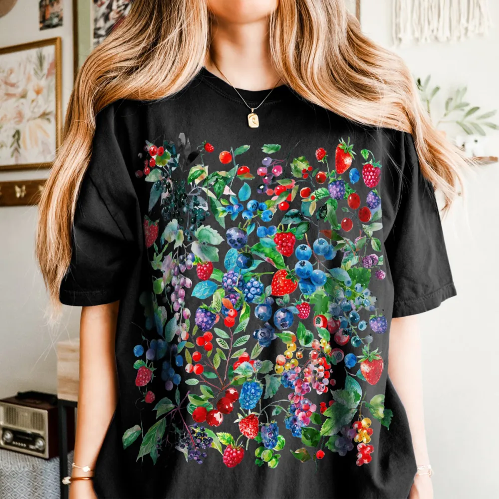 Fruit Pattern Short-Sleeved T-Shirts