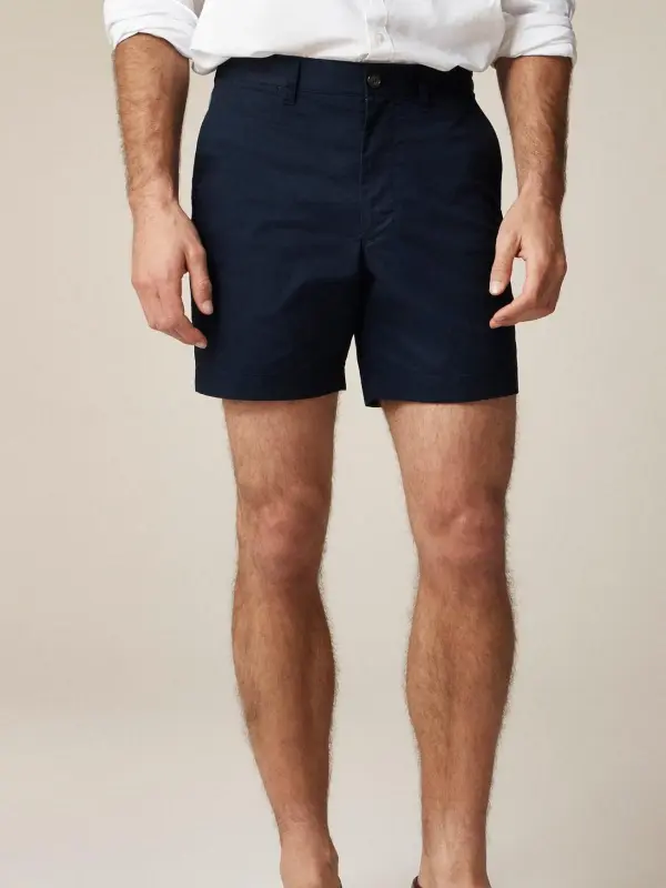 Dark Navy Tailored Fit Shorts