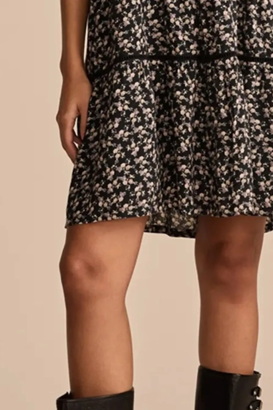 Lace Trimmed Tank Midi Dress