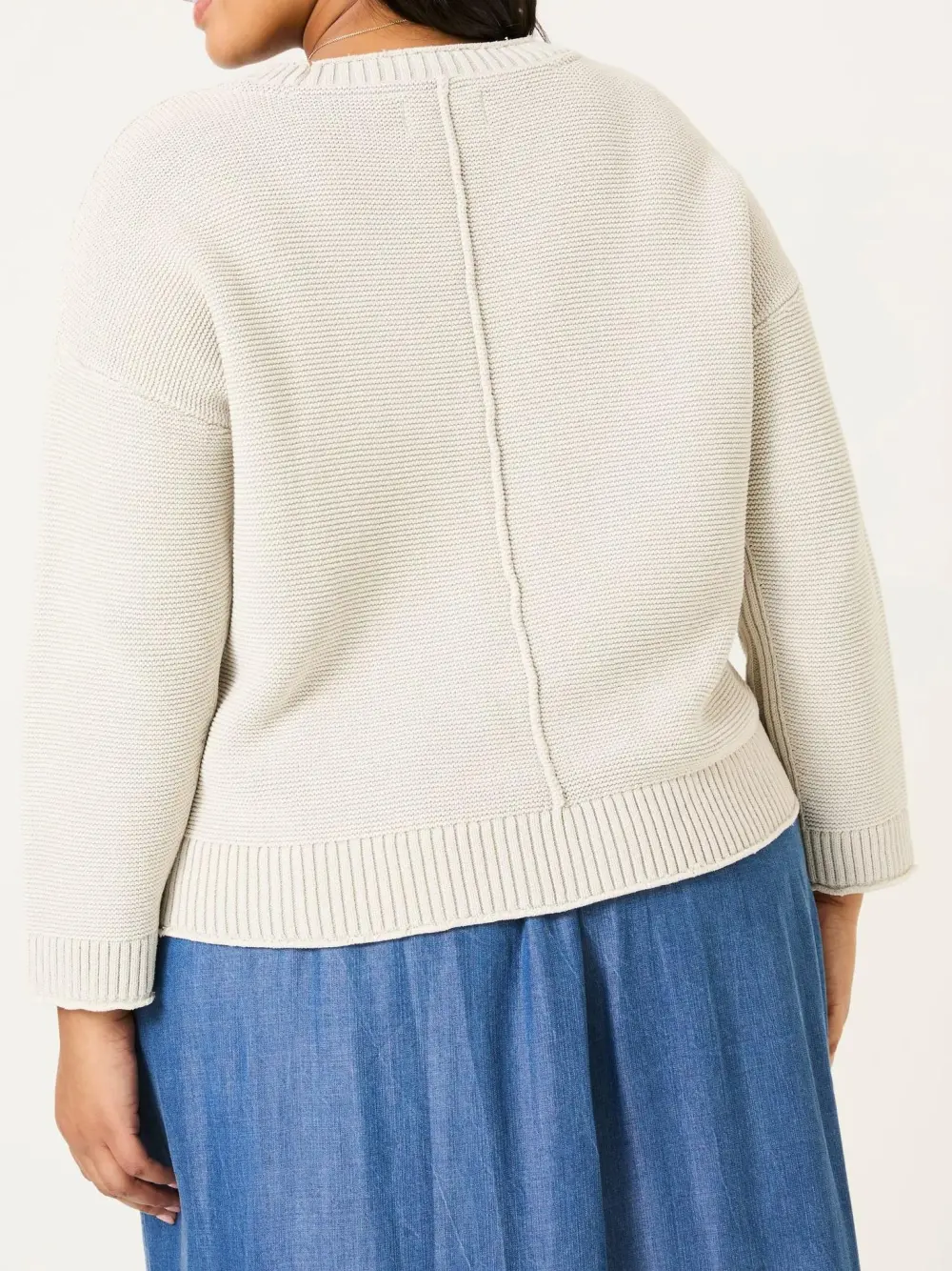 Stone Elia Laundered Knitted 100% Cotton Jumper