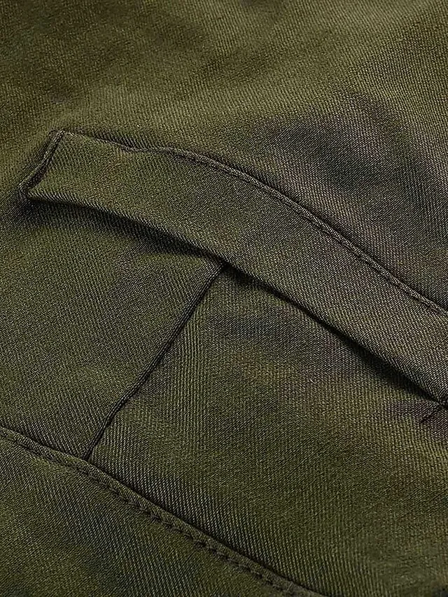 Women's Basic Essential Capri shorts Slacks Classic Capris Pants Office / Career Dailywear Micro-elastic Solid Colored Mid Waist Slim Green White Black Blue Khaki S M L XL XXL