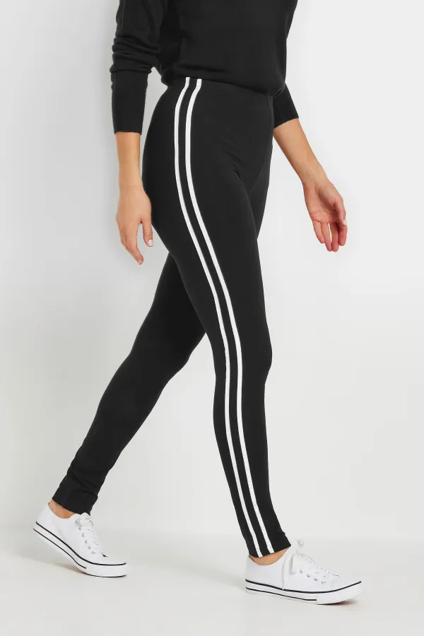 LTS Tall Khaki Green Stripe Leggings