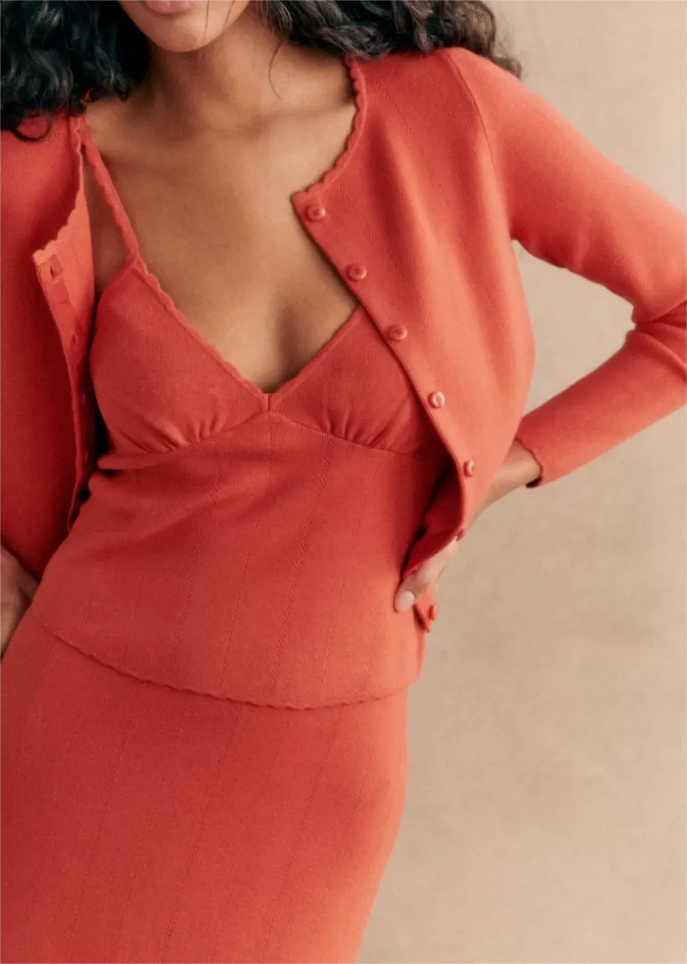 V-Shaped Neckline Knitwear Tops & Bodysuits