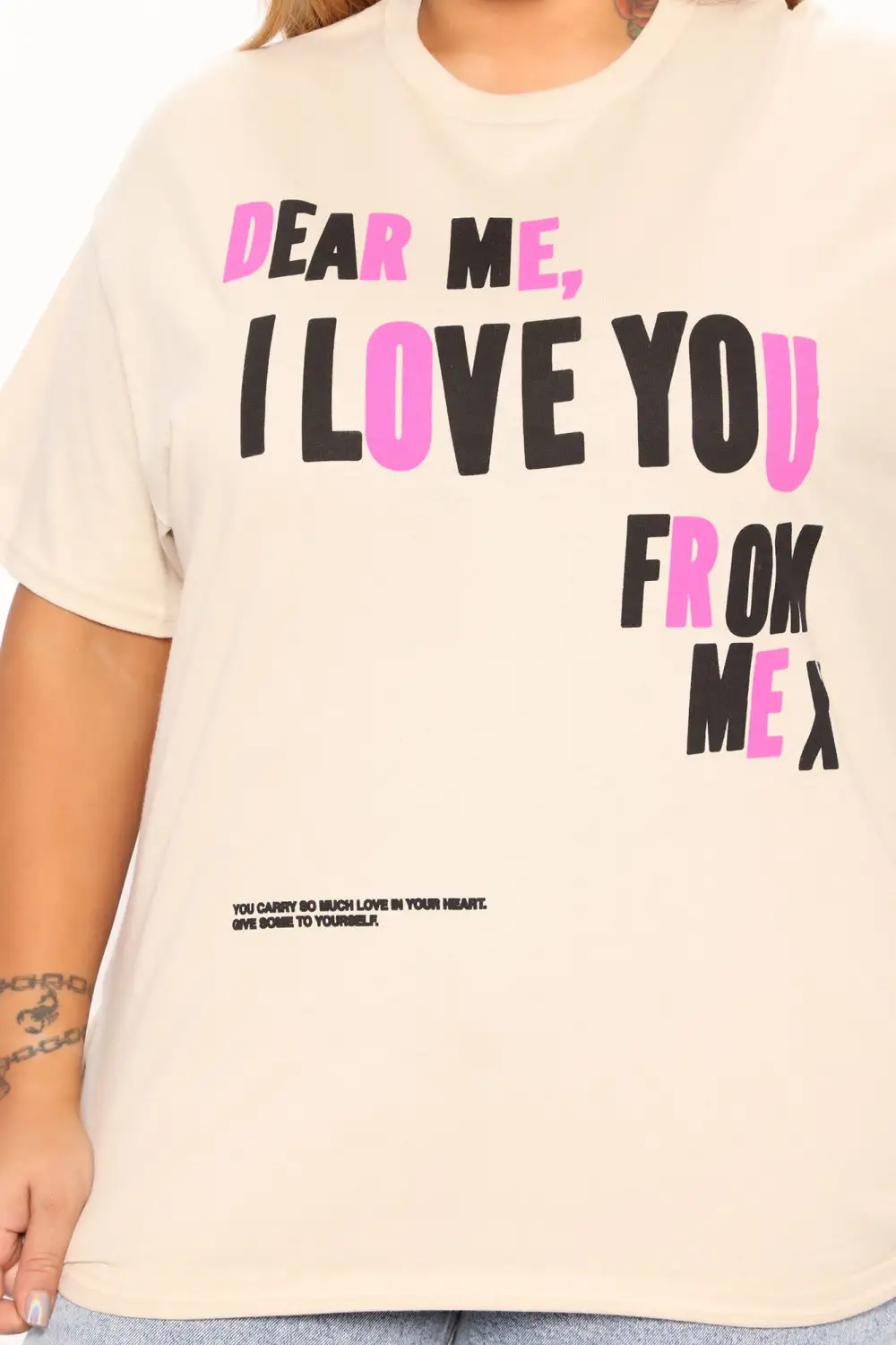 Dear Me Short Sleeve T-Shirt - Sand