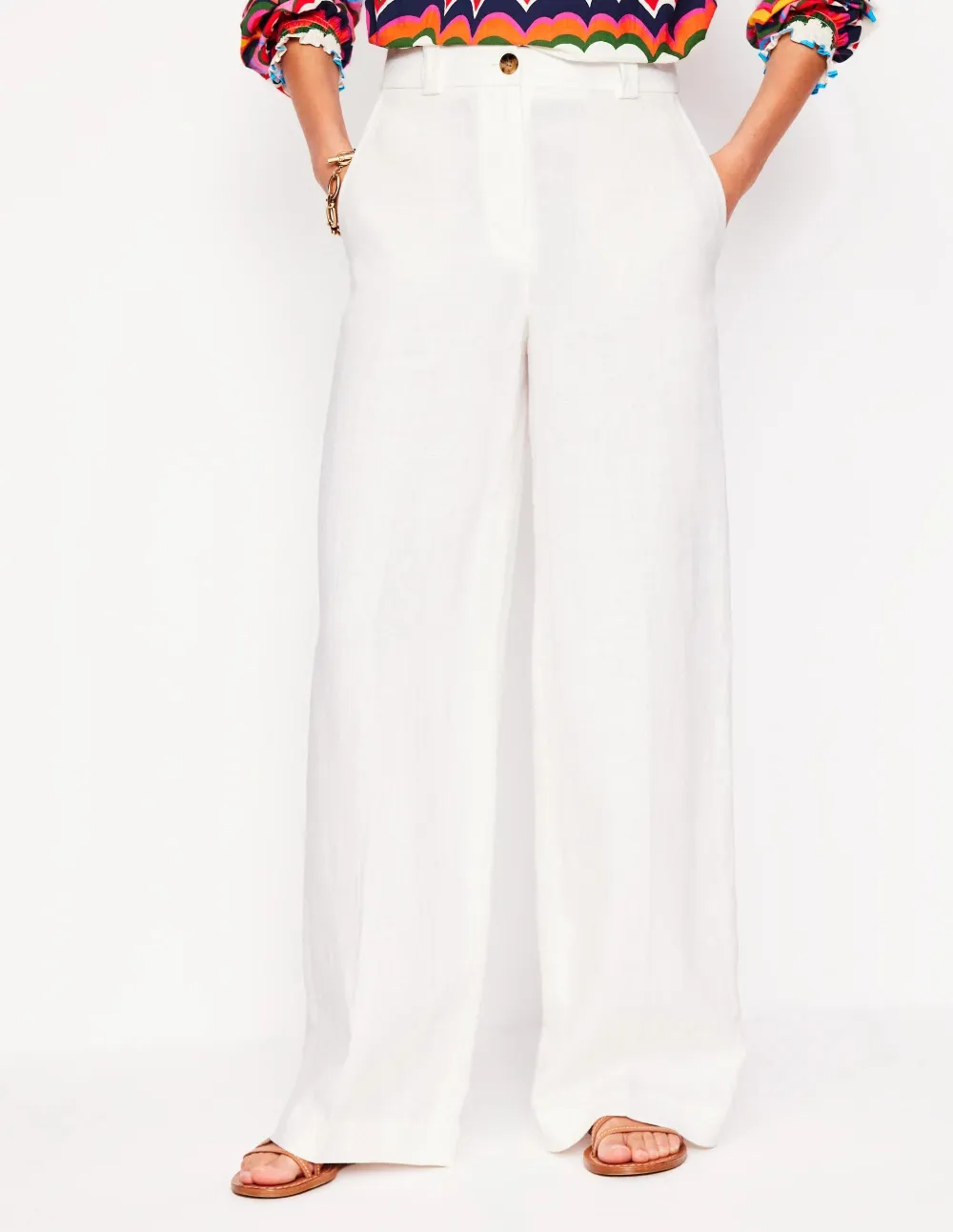 Westbourne Linen Pants -White