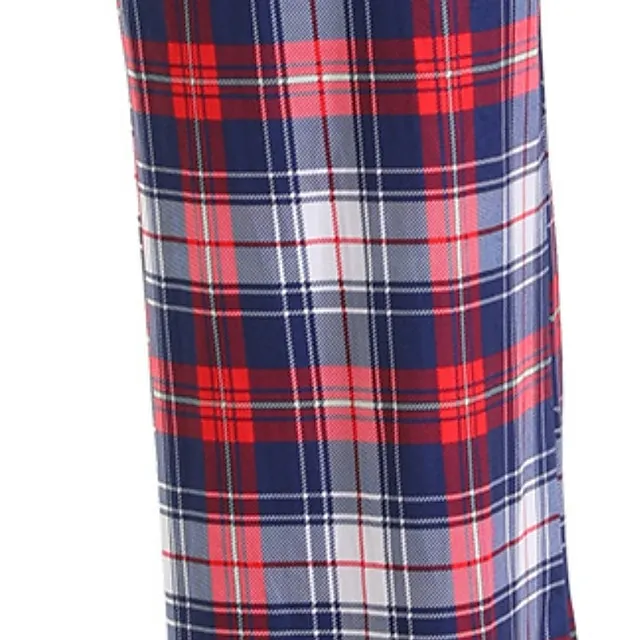 Women's Pajamas Pants Pjs Grid / Plaid Fashion Comfort Sweet Party Home Christmas Cotton Long Pant Pant Summer Spring Light Pink Black