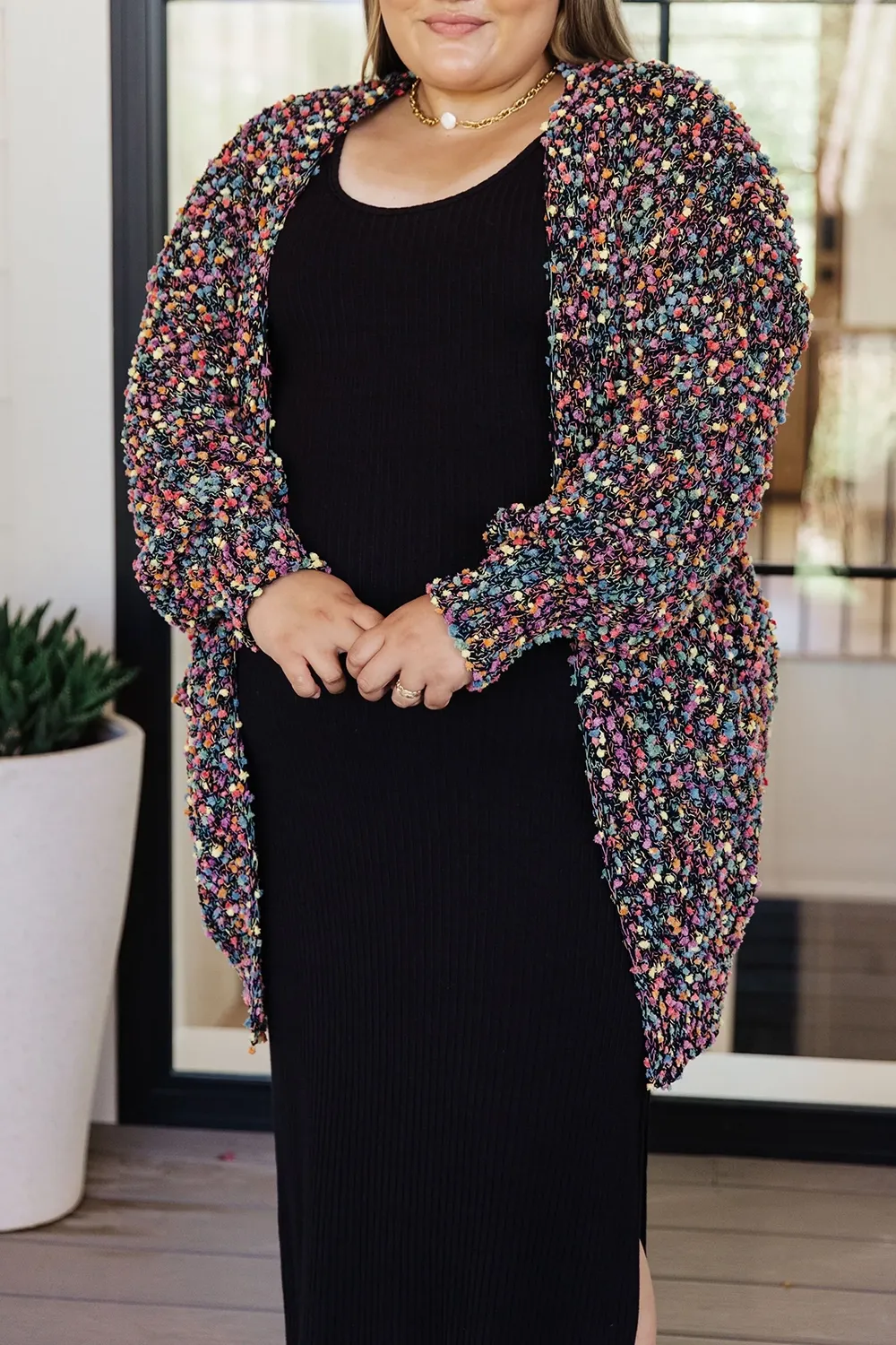 Classic Daily Simple Slim Temperament  Black Dress