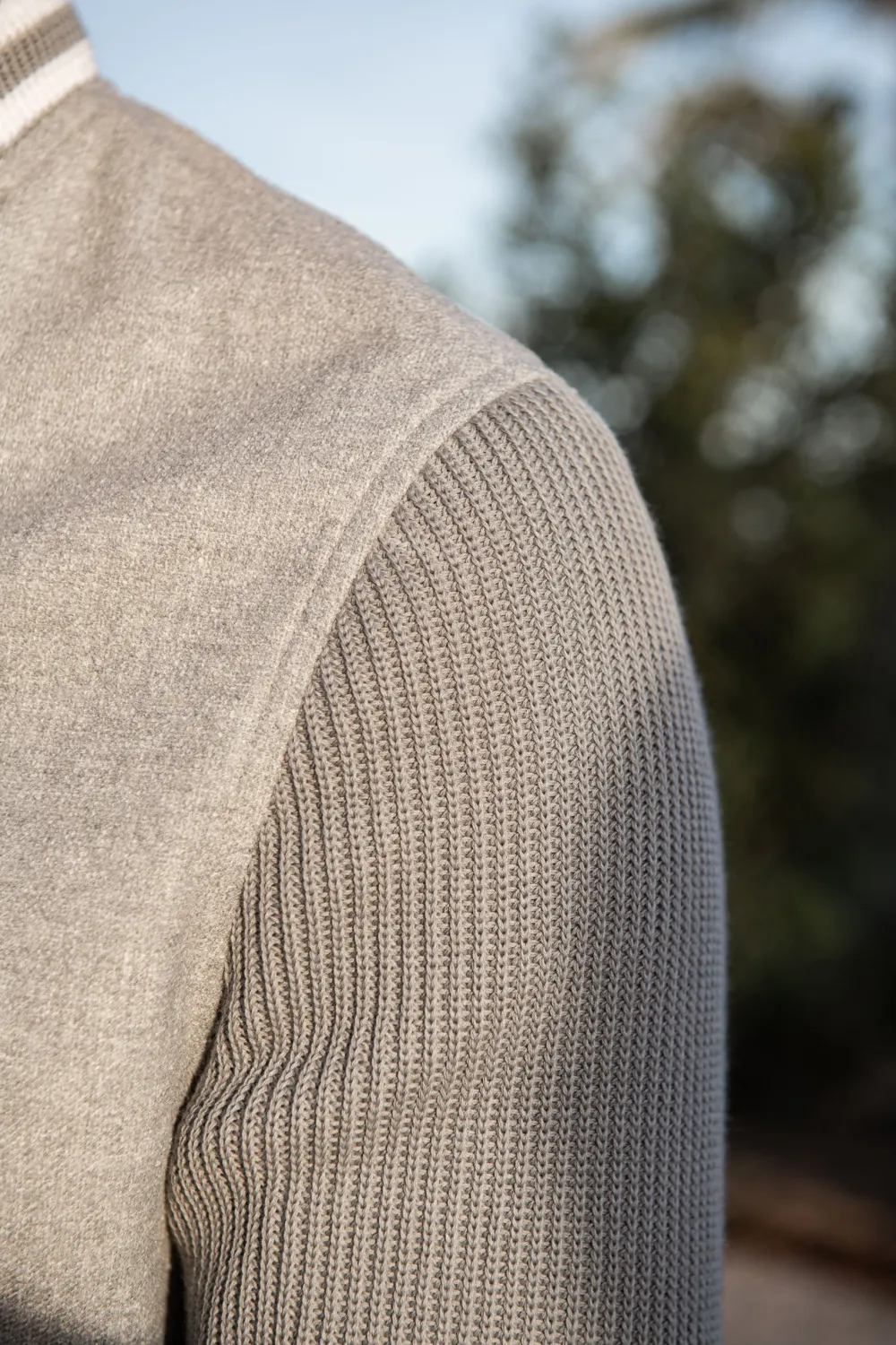 Light Grey College Jacket