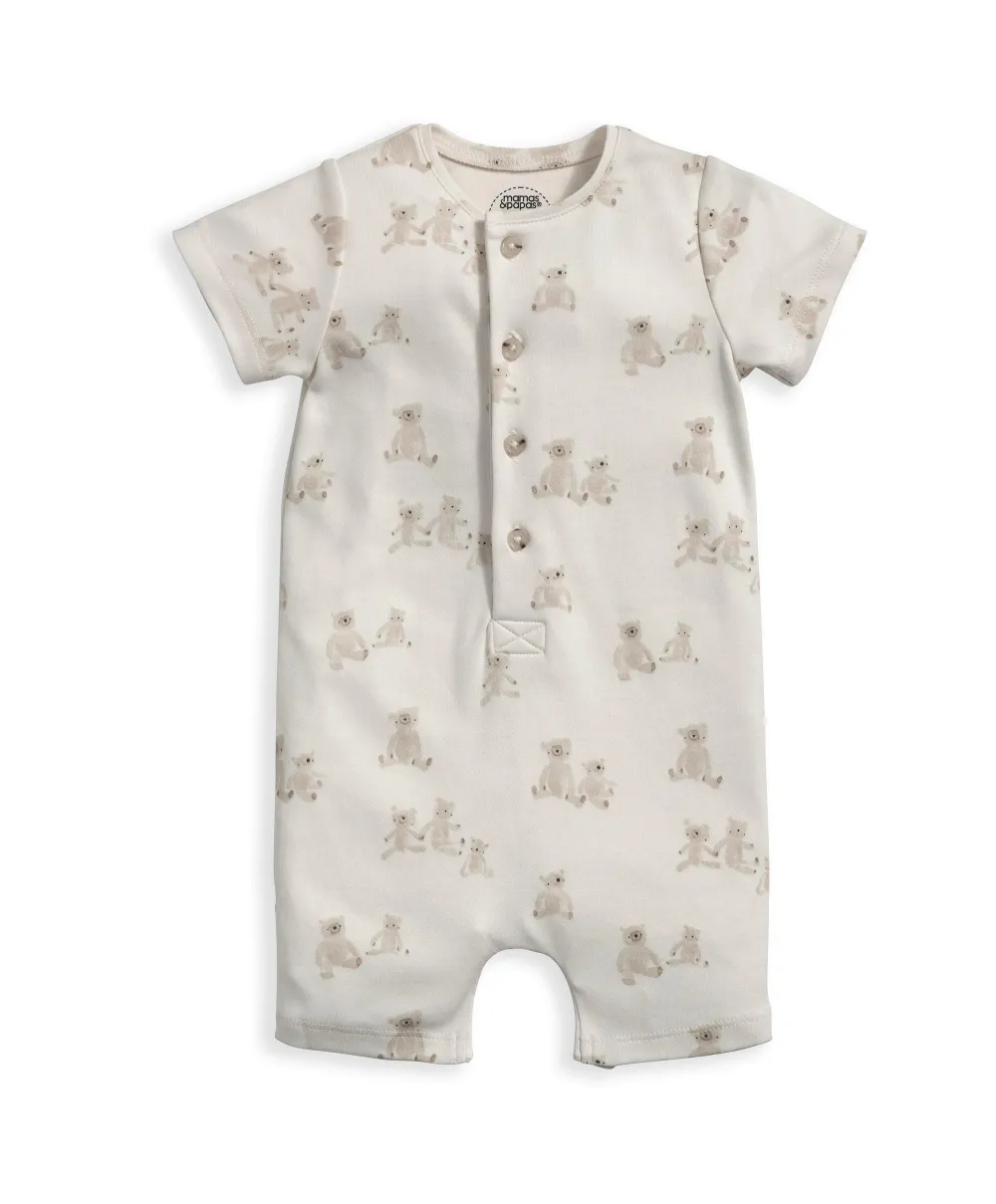 Bear Print Shortie Romper