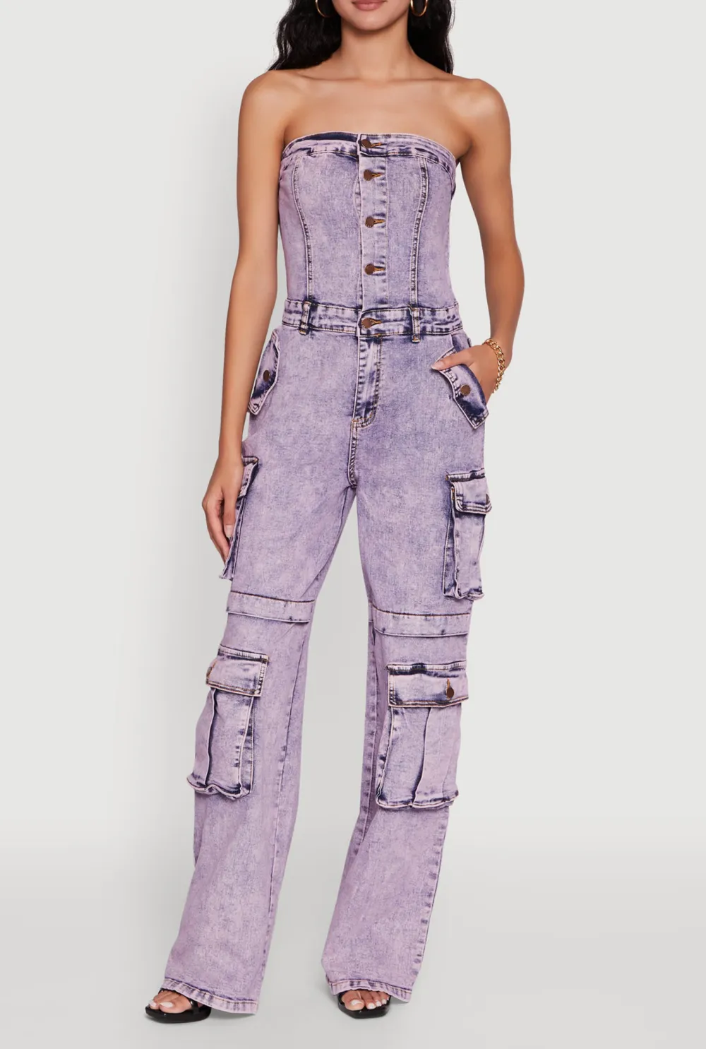 Cowboy Strapless Jumpsuit